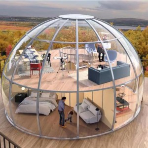 Διαφανής σκηνή Dome Geodesic Outdoor Camping Dome Tent για ξενοδοχείο θέρετρο, κάμπινγκ, υπαίθριες δραστηριότητες