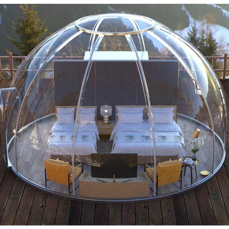 Διαφανής σκηνή Dome Geodesic Outdoor Camping Dome Tent για ξενοδοχείο θέρετρο, κάμπινγκ, υπαίθριες δραστηριότητες